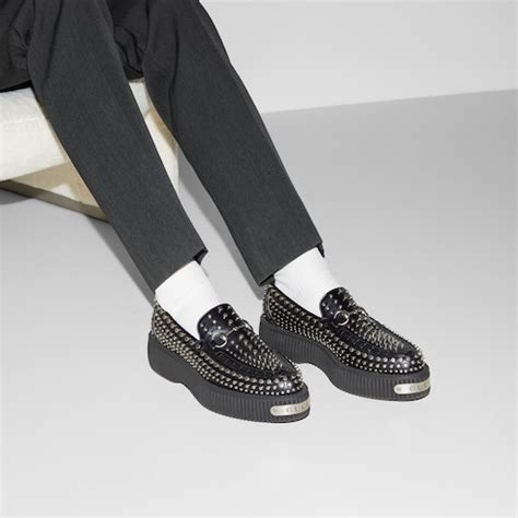 gucci moccains men on feet|gucci creeper loafers.